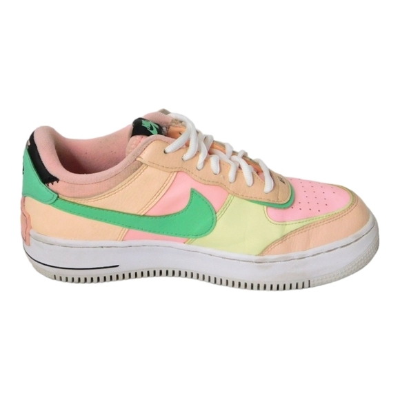 Nike Air Force One Shadow Barely Volt Artic Punch Sneakers 9 - Picture 6 of 11